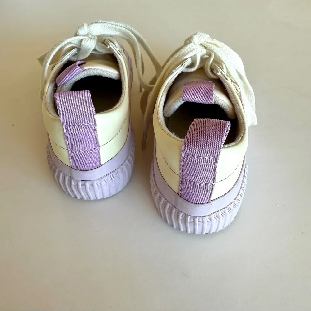 Zara Girls UV Color Changing Sneakers Lilac Cream Size 11.5 EU29